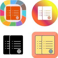 Unique Network Files Icon Design vector