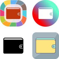 Unique Wallet Icon Design vector