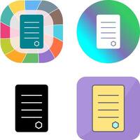 Unique Reports Icon Design vector