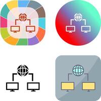 Unique Internet Connectivity Icon Design vector