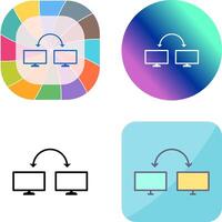 Unique Connected Systems Icon Design vector