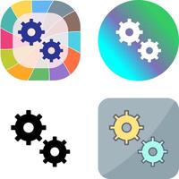 Unique Configurations Icon Design vector