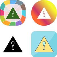 Unique Alert Icon Design vector