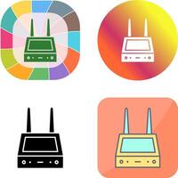 Unique Router Icon Design vector