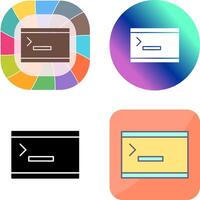 Unique Console Icon Design vector