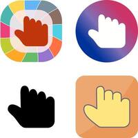 Unique Hold Icon Design vector