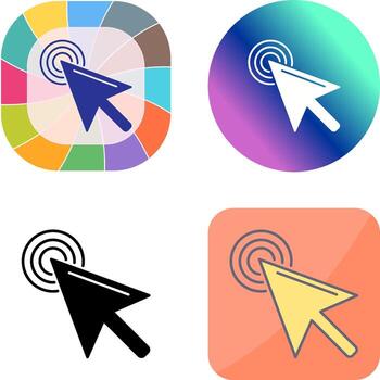 Unique Click Icon Design vector