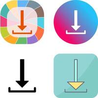 Unique Download Icon Design vector