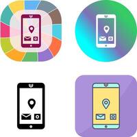 Unique Mobile Applications Icon Design vector