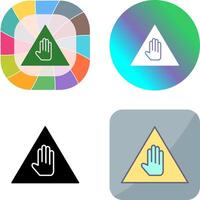 Unique Warning Icon Design vector