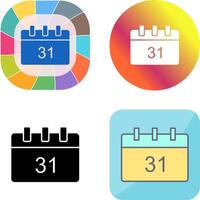 Unique Calendar Icon Design vector