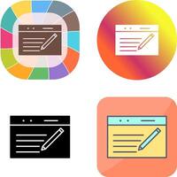 Unique Blogging Service Icon Design vector