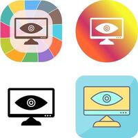 Unique Web Visibility Icon Design vector