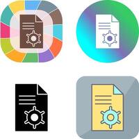 Unique Content Management Icon Design vector