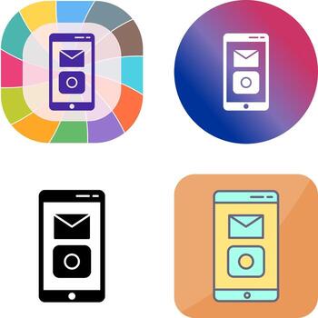 único móvil aplicaciones icono diseño vector