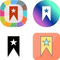 Unique Bookmarking Services Icon Design vector