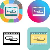 Unique Link Optimization Icon Design vector