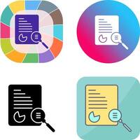 Unique Case Study Icon Design vector