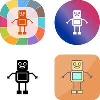 Unique Robot Icon Design vector