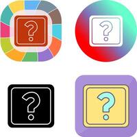 Unique Question Mark Icon Design vector