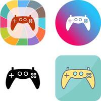 único juego de azar consola icono diseño vector