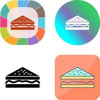 Unique Sandwich Icon Design vector