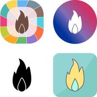 Unique Fire Icon Design vector