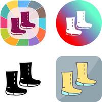 Unique Boots Icon Design vector