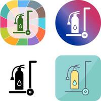 Unique Moveable Extinguisher Icon Design vector