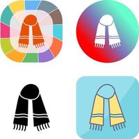 Warm Scarf Icon Design vector