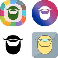 Beard and Moustache Icon Design vector