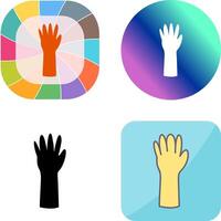 Unique Gloves Icon Design vector