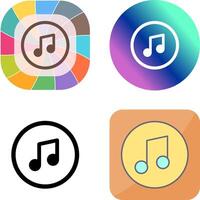 Music Player Icon Design vector