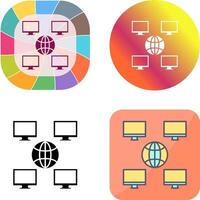 Unique Company Network Icon Design vector