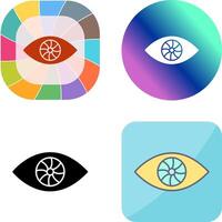 Unique Eye Icon Design vector