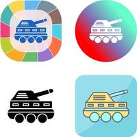 infantería tanque icono diseño vector