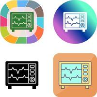 Heart Rate Monitor Icon Design vector