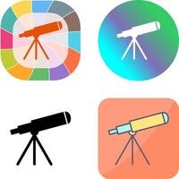 diseño de icono de telescopio vector