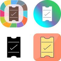 Passes Icon Design vector