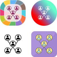 Unique Company Network Icon Design vector
