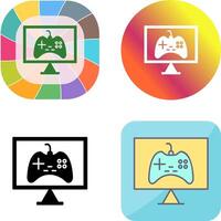 Unique Online Games Icon Design vector