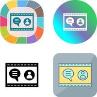 Unique Web Support Icon Design vector