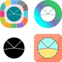 Pie Chart Analysis Icon Design vector