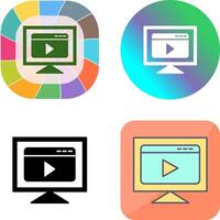 Streaming Icon Design vector