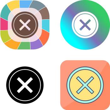 hacer no cruzar icono diseño vector