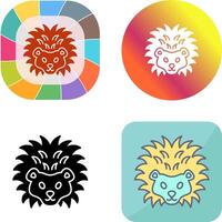 Hedgehog Icon Design vector