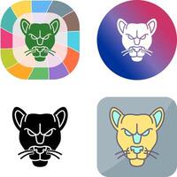 Black Panther Icon Design vector