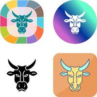 diseño de icono de vaca vector