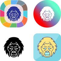 Orangutan Icon Design vector