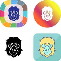 Gorilla Icon Design vector